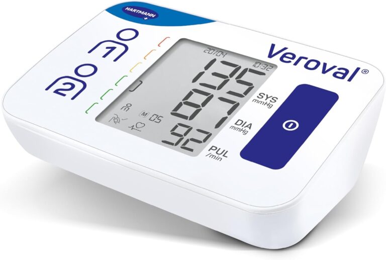 Moniteur de tension artérielle Veroval Compact : détection des arythmies cardiaques.
