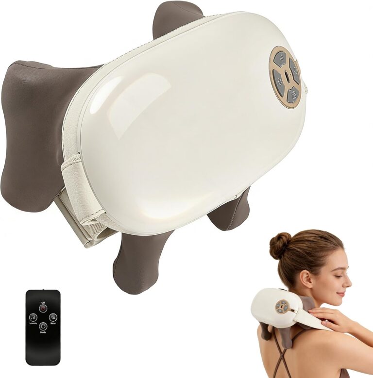 Nouveau masseur de cou 4D avec chaleur et réglages de température pour le confort en voyage.