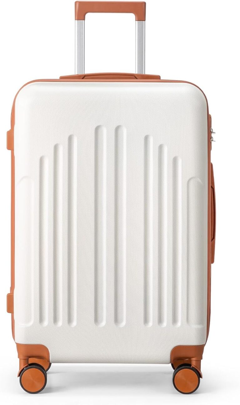 Set de 2 valises LEADZM en ABS+PC avec roulettes pivotantes pour voyages pratiques.