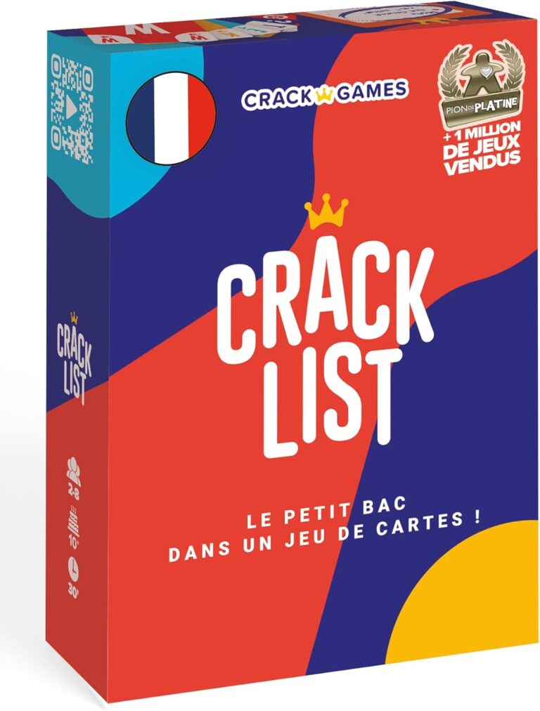 CRACK LIST : Un jeu de société français pour 2 à 8 joueurs dès 10 ans.