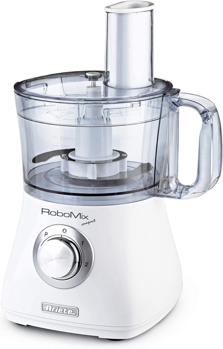 Ariete présente le Robomix Compact, mixeur 500 W avec capacité de 2 litres en blanc.