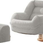 Chaise longue ergonomique avec ottomane : soutien accru pour la relaxation en intérieur