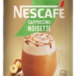Lancement du NESCAFÉ Cappuccino Hazelnut : un café instantané soluble de 270 g disponible en grandes surfaces.