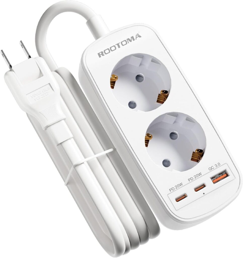 Adaptateur secteur pour le Japon, Panama, Thaïlande, Vietnam et Taïwan avec 3 ports USB.