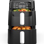 Air Fryer 10L Double Stack : Friteuse sans huile avec 6 fonctions et design compact.