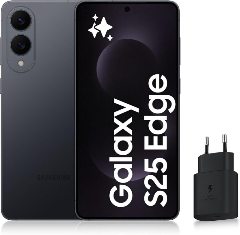 Samsung Galaxy S25 Edge : Smartphone 5G avec 512GB, chargeur 25W, version FR disponible