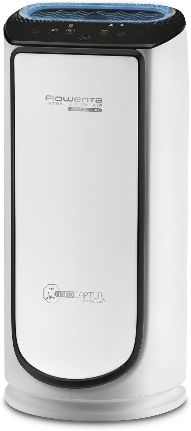Rowenta présente l’Intense Pure Air Connect XL, purificateur d’air connecté à 4 niveaux de filtration.