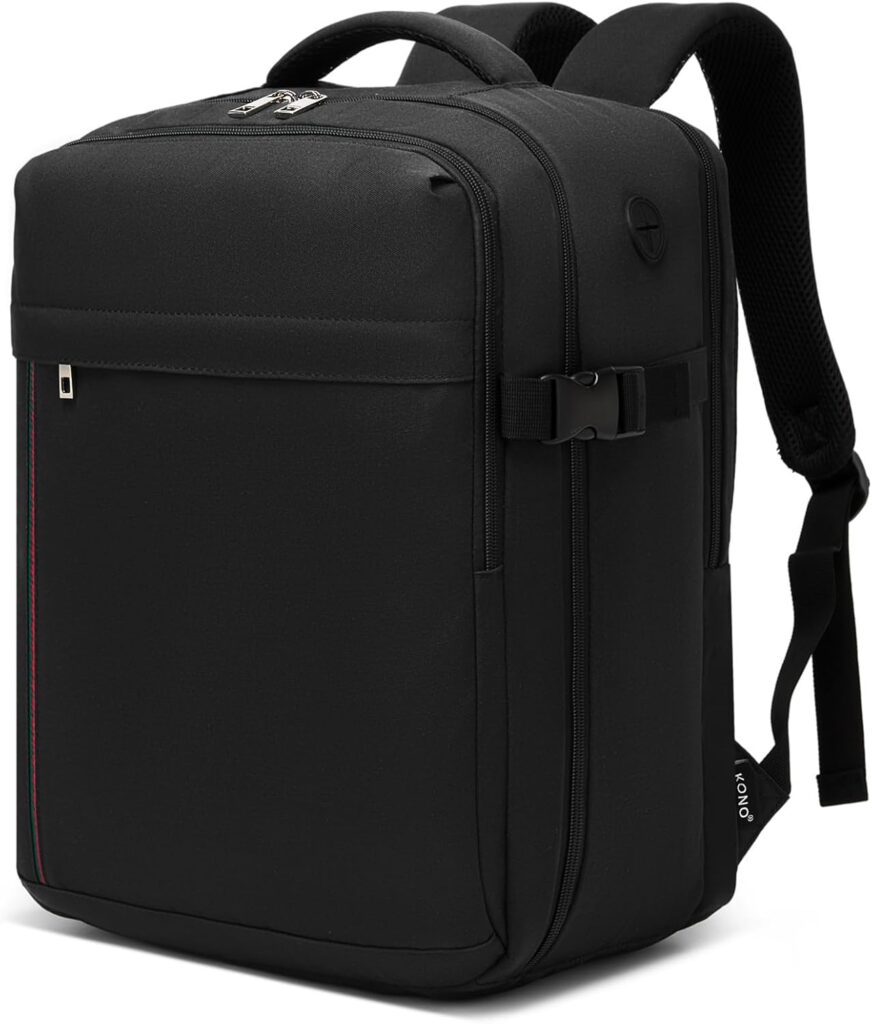 Kono Airplane Cabin Travel Backpack : Luggage conforme aux normes Ryanair et EasyJet, 24 L.