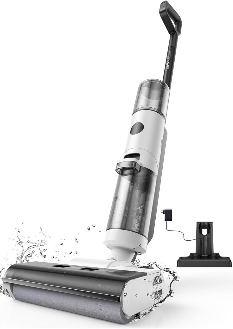 JONR ED12 : Aspirateur et serpillère sans fil polyvalent pour sols durs et poils d’animaux