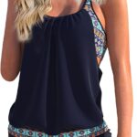 Lancement d’un maillot de bain tankini grande taille avec soutien-gorge sous-fil en été