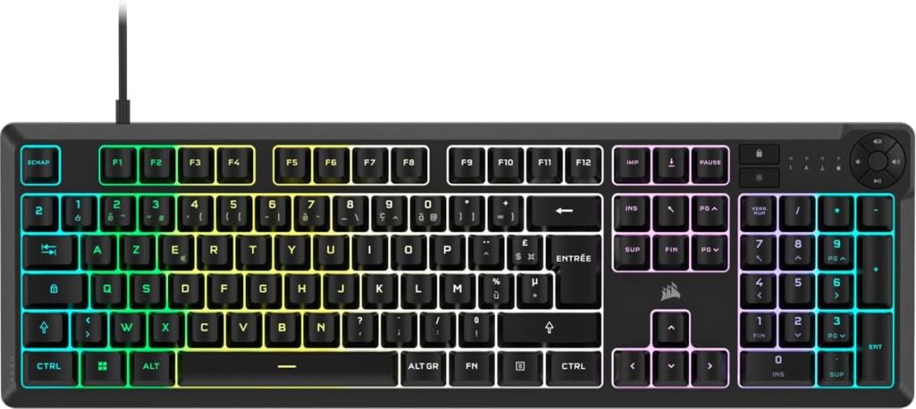 Corsair K55 Core RGB : nouveau clavier gamer AZERTY pour PC et Mac avec fonctionnalités avancées