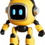 AI Robot : un jouet éducatif interactif en plastique résistant pour jeunes et adultes.