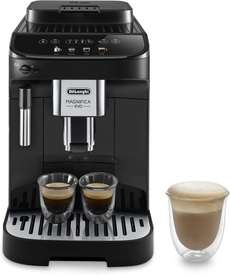 De’Longhi Magnifica Evo ECAM290.21.B : machine à café automatique avec mousseur à lait et écran tactile