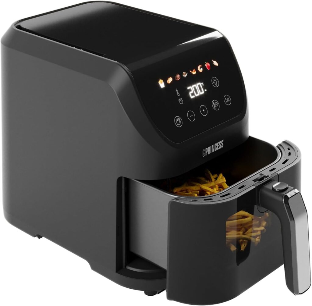 Princess Slim Airfryer 5.5 L : Friture sans huile et 8 programmes de cuisson disponibles