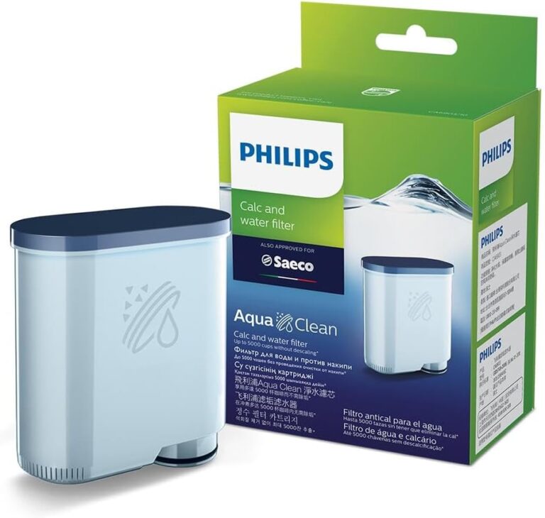 Philips Saeco introduit un filtre AquaClean pour prévenir l’accumulation de calcaire dans les machines à café.