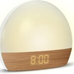 Mooov 477356 : Réveil lumineux à thérapie par la lumière avec port USB-A.