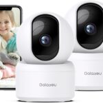 GALAYOU 2K : Caméra de surveillance WiFi 360° avec détection AI, idéale pour animaux et enfants