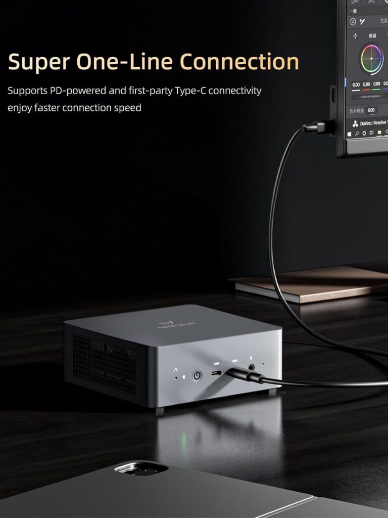 MINIS FORUM Venus UM790 Pro Mini PC équipé d’un AMD Ryzen 9 atteint 5.2GHz et 32GB DDR5.