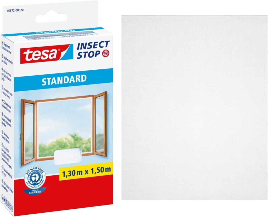 Tesa Mixed : les moustiquaires blanches de 1,3 m à 1,5 m pour une protection accrue.
