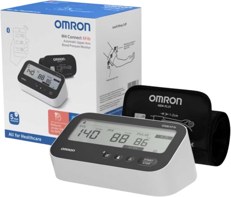 Omron M4 Connect : un tensiomètre connecté pour détecter la fibrillation auriculaire.