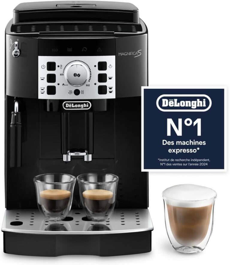 De’Longhi Magnifica S : Machine à café automatique avec mousseur à lait manuel, modèle ECAM22.110.B