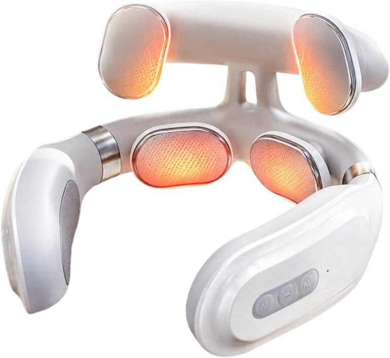 Massager cervical Vertaline Cervirest rechargeable avec 16 niveaux d’intensité pour soulagement des douleurs.