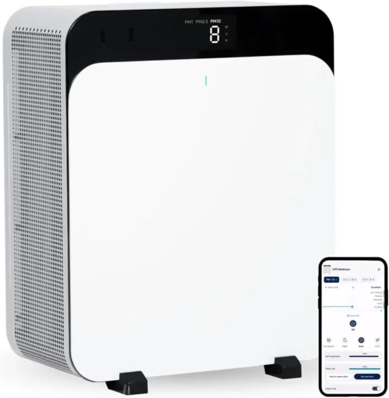 Purificateur d’air BLUEAIR Classic Pro CP7i pour espaces jusqu’à 131 m², efficace contre les allergènes animaux et virus