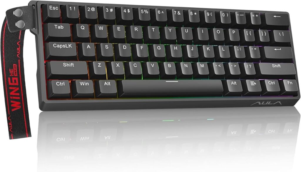 TZMRIT présente le clavier mécanique Aula WIN60 HE avec switches échangeables et taux d’échantillonnage de 8000Hz.
