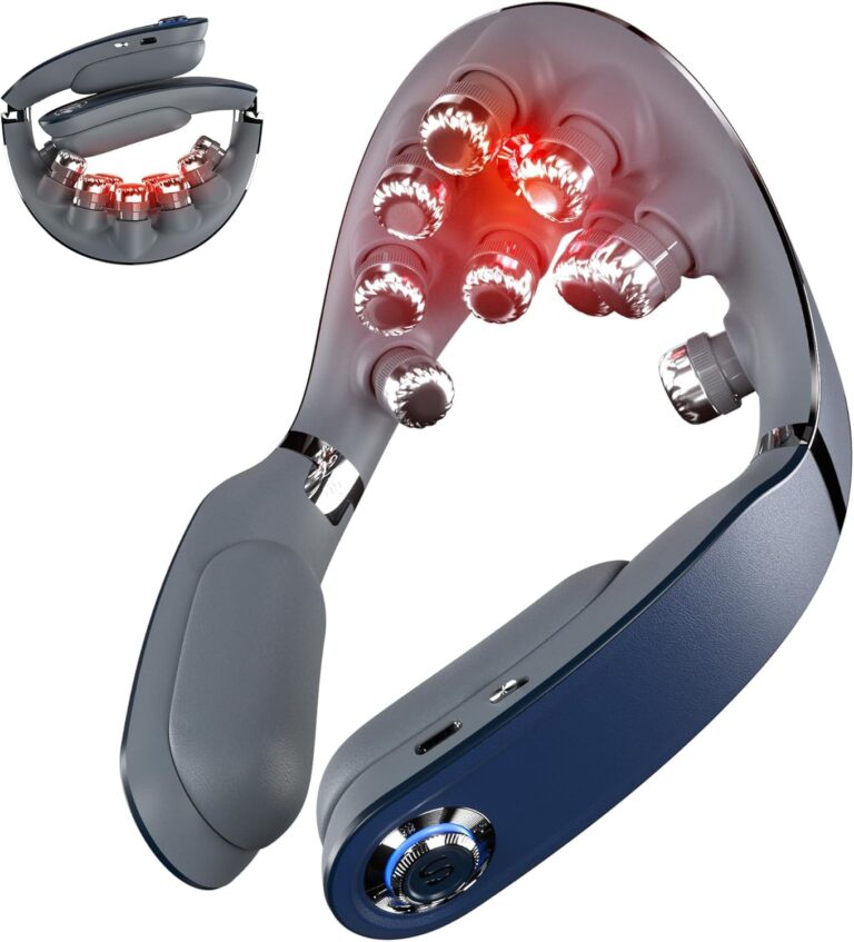SKG G7PRO-FOLD : Massager de cou pliable sans fil pour soulagement musculaire et chaleur