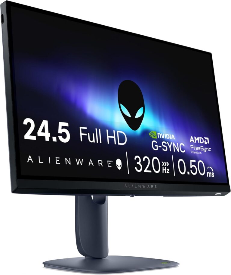Alienware AW2525HM : Moniteur de jeux Full HD, 320Hz, compatible G-Sync et FreeSync.