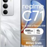 Lancement du smartphone realme C71 4G avec écran 6,67 pouces et batterie 6000mAh.