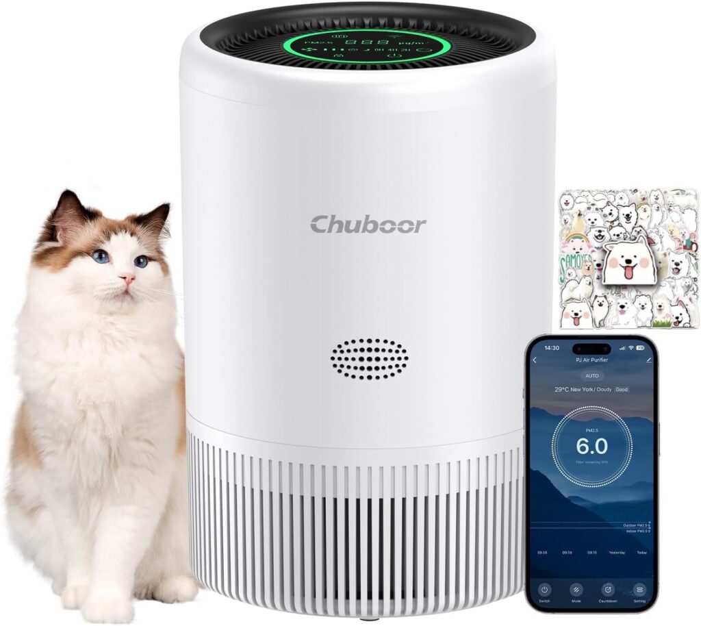Purificateur d’air HEPA pour allergies : efficacité contre moisissures, poussière et poils d’animaux jusqu’à 110 m².