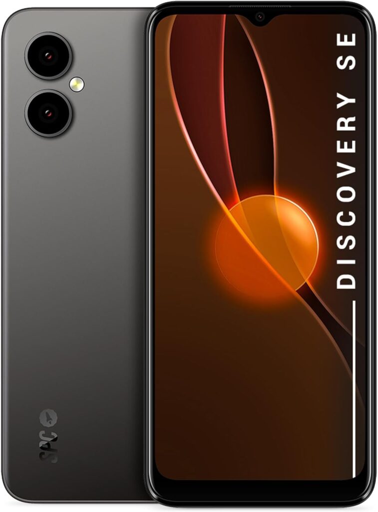 SPC Discovery SE : Smartphone 6.5″ HD+, 4G, 4500mAh, Android 13, disponible en Dark Matter.