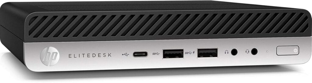 HP EliteDesk 800 G3 Mini : PC de bureau reconditionné avec Core i5, 16 Go RAM, SSD 240 Go.
