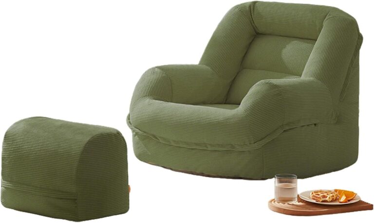 Chaise longue ergonomique avec ottomane et poche de rangement : innovation dans l’aménagement intérieur.
