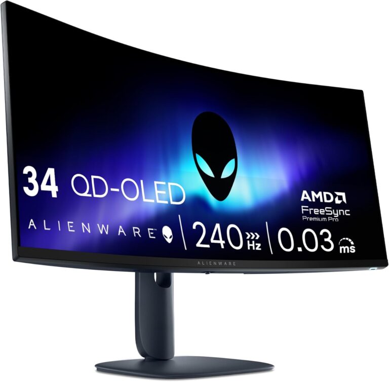 Alienware AW3425DW : Moniteur Gaming 34″ WQHD, 240Hz, Compatible G-Sync et FreeSync