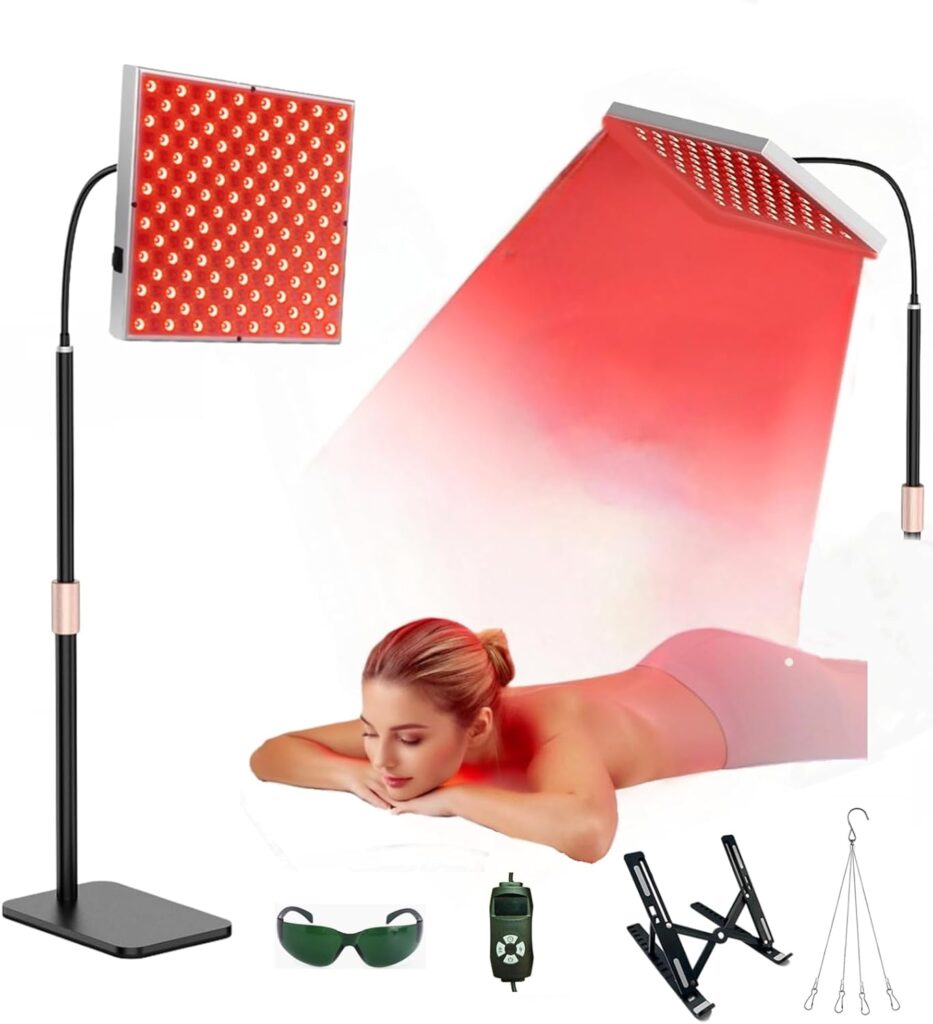 Lumière infrarouge : lampe de thérapie rouge de 225 LEDs pour le soulagement de la douleur.