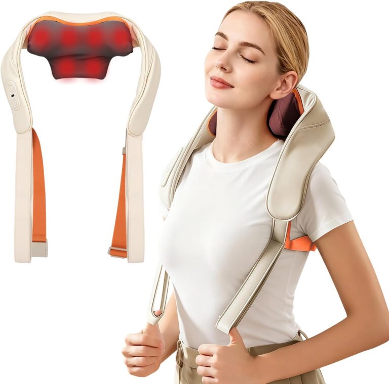 Massage cervical sans fil avec fonction chaleur pour soulager les muscles du corps