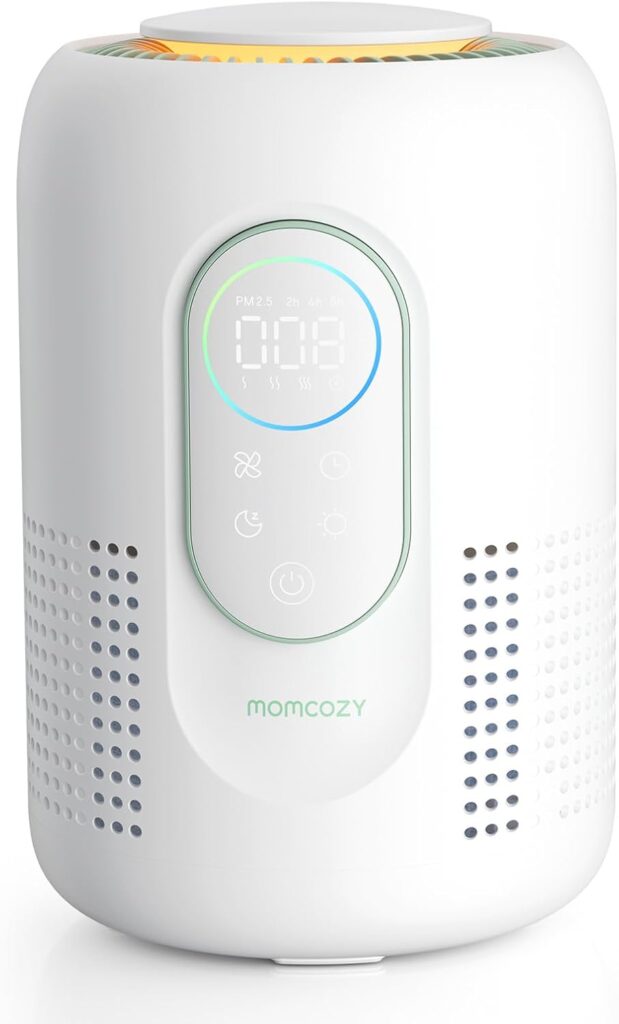 Momcozy présente un purificateur d’air pour enfants avec affichage en temps réel de la qualité de l’air.