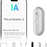 Plaud NotePin S : enregistreur vocal numérique avec transcription AI pour réunions et interviews.