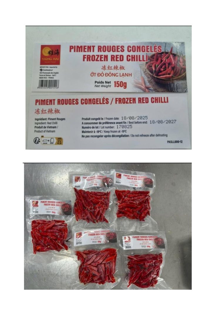 PIMENT ROUGE CONGELE