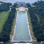 Le bassin du Lincoln Memorial reste asséché, selon des sources officielles américaines.