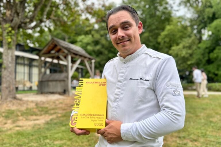 Alexandre Bondoux, Gault&Millau d’Or, évoque la pression de gérer un patrimoine historique.