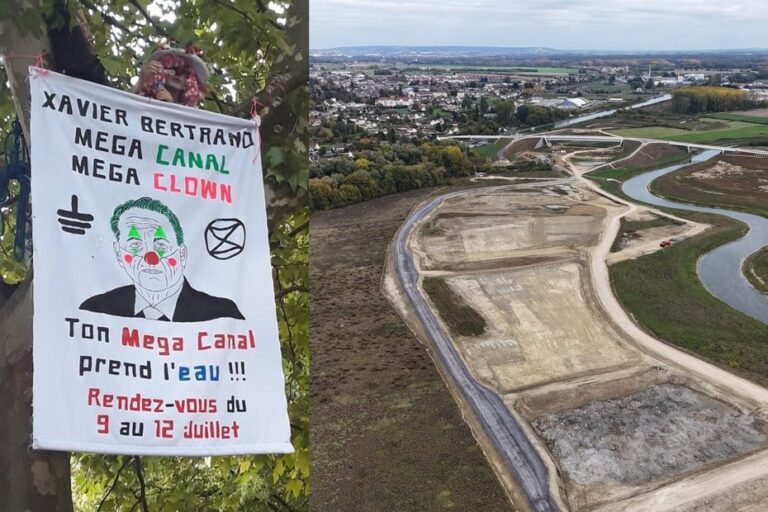 Xavier Bertrand confronté à une nouvelle action contre le canal Seine-Nord-Europe.