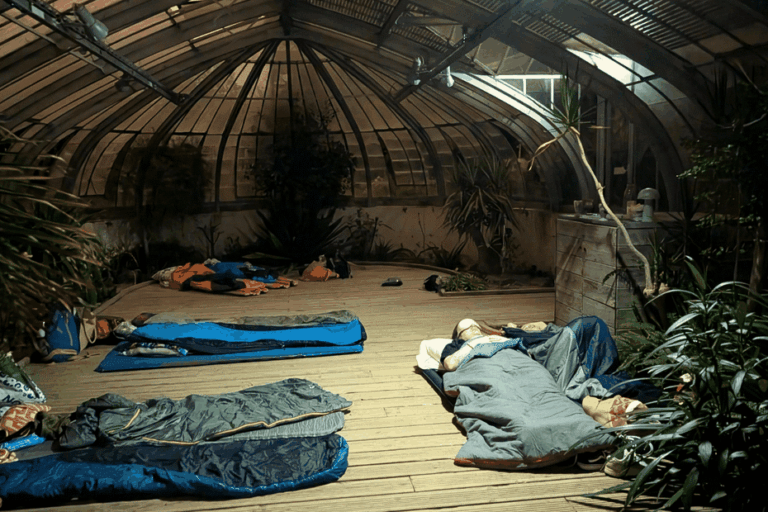Nuit d’expérimentation dans les serres du Jardin des Plantes à Paris.