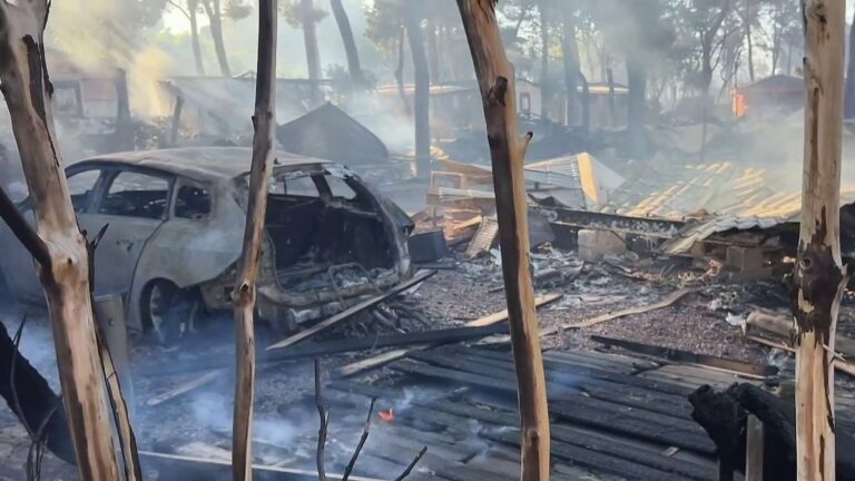 Incendie de bungalow à Canet-en-Roussillon : des vacanciers perdent toutes leurs affaires.