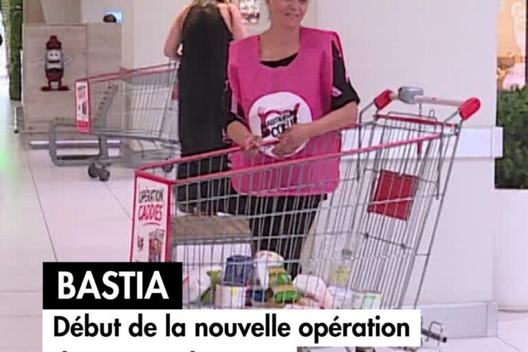 Bastia : Lancement de la nouvelle opération des Restos du Cœur pour l’aide alimentaire.