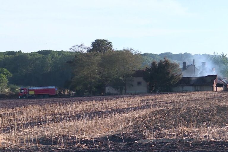 Incendie dans l’Yonne : 74 hectares de végétation détruits, un hangar en feu.
