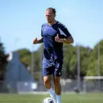 Nathan Cruce-Corcy, buteur pour Concarneau, face à Lorient en Europe de l’Est