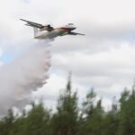 Incendie majeur dans la forêt des Landes, des hectares ravagés par les flammes.